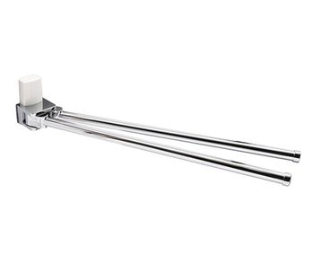 Leine K-5031WHITE Держатель полотенец двойной — фото 1, Полотенцедержатели