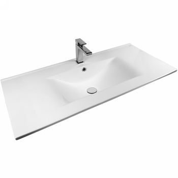 Раковина Bond 100 S05-1000 Белая глянцевая — фото 1, Раковины встраиваемые сверху