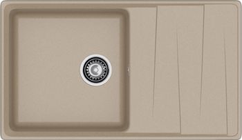 GRANFEST Мойка LEVEL 860L 1-чаша+крыло 860*500мм песочный арт.GF- — фото 2, Кухонные мойки