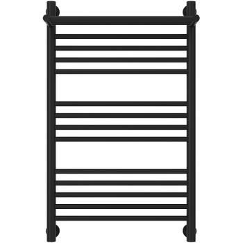 Водяной полотенцесушитель Сунержа Богема+ 800х500 31-0223-8050 с полкой Черный матовый — фото 1, Водяные полотенцесушители