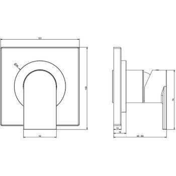 Смеситель для душа Gessi Emporio Via Manzoni 38722#031 Хром — фото 2, Смеситель для душа