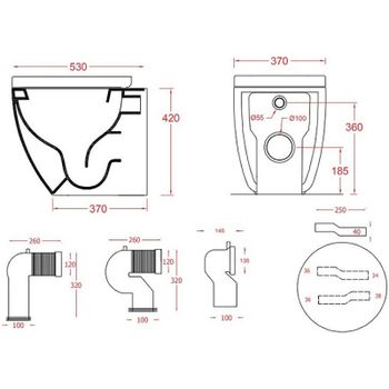 Унитаз Artceram File 2.0 FLV005 01 30 приставной Белый без сиденья — фото 2, Приставные унитазы