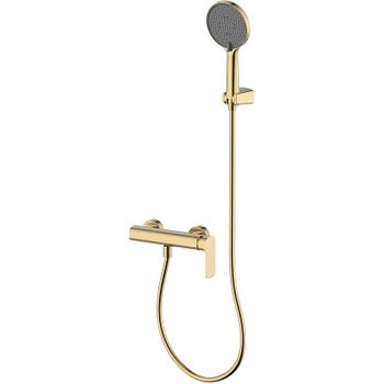 Смеситель для душа AQUAme Monza AQM6313BG Шлифованное золото — фото 1, Смеситель для душа