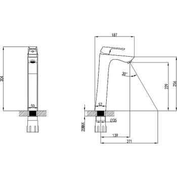 Смеситель для раковины Lemark Unit LM4509C Хром — фото 9, Смесители для раковины