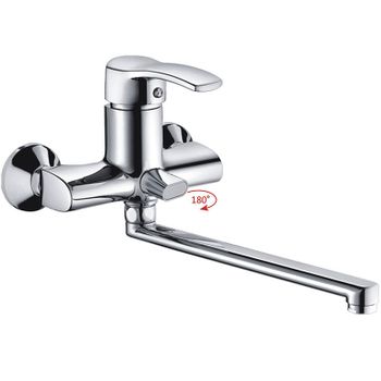 Смеситель для ванны Haiba HB2270 универсальный Хром — фото 3, Смеситель для ванны