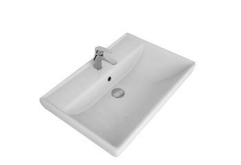 Q, 70 см, мебельный умывальник, керамический — фото 4, Мини-раковины