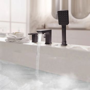 Смеситель на борт ванны ESKO Vela PB 355B Черный матовый — фото 6, Смесители на борт ванны