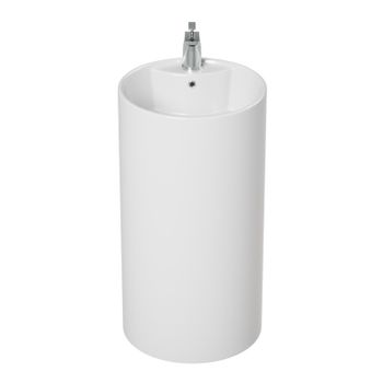 Раковина Laguraty 45 2090W Белая — фото 6, Раковины напольные