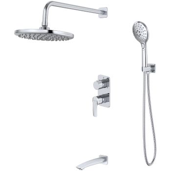 Душевая система Iddis Ray RAYSB03i68 Хром — фото 1, Встраиваемые душевые комплекты