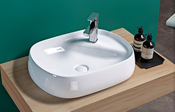 Раковина-чаша CeramaLux 59 72442 Белая — фото 2, Раковины накладные