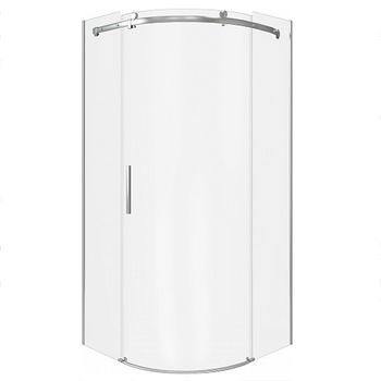 Душевой уголок Good Door Galaxy R-90-C-CH 90х90 профиль Хром стекло прозрачное — фото 1, Душевые уголки четверть круга