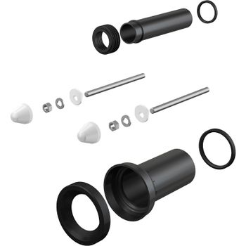 Впускной/выпускной патрубок для унитаза Alcaplast M900 Черный — фото 1, Комплектующие для туалета