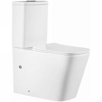 Унитаз компакт Bond F04-00 Белый с бачком и сиденьем Микролифт — фото 1, Напольные унитазы