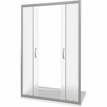 Душевая дверь Good Door Infinity WTW-TD-150-G-CH профиль Хром стекло Грейп — фото 4, Раздвижные душевые двери