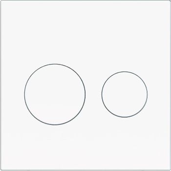 Клавиша смыва KK POL P01 SPP/174/0/K Белая глянцевая — фото 1, Кнопки смыва