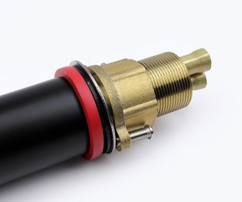 Смеситель для раковины Bronze de Luxe Avantgarde 2010RH Черный Красный — фото 5, Смесители для раковины