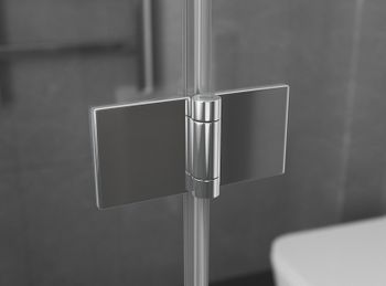 Душевой уголок Ambassador Diamond 90х90 12011105R профиль Хром стекло прозрачное — фото 3, Квадратные душевые уголки
