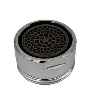 Аэратор WaterSave 6,внеш.резьб.М24,лат.корп.,макс.расх.воды 6л/мин.,ESKO — фото 1, Комплектующие для душевого оборудования