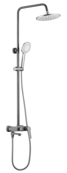 Душевая система со смесителем, арт. ST300GRAPHITE, ESKO — фото 1, Душевые стойки