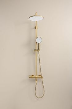 Душевая система Raglo R20.24.03 Золото матовое — фото 13, Душевые стойки