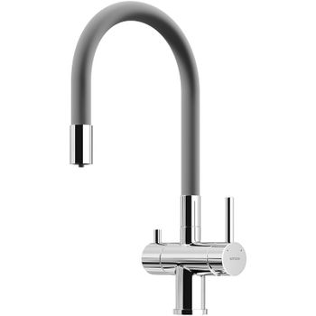 Смеситель для кухни Sancos Lucia SC4004CH Хром Серый — фото 1, Смесители для кухни