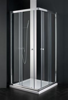 Душевой уголок CEZARES ANIMA-W-A-2-100-C-Cr — фото 1, Квадратные душевые уголки