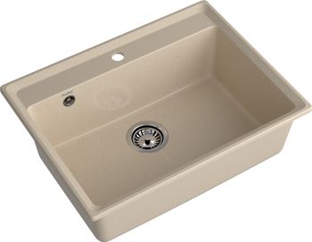 GRANFEST Мойка LEVEL 660 1-чаша 660*500мм кашемир арт.GF- — фото 1, Кухонные мойки