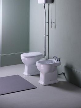 Биде GSI Classic 54 8762111 белое глянцевое — фото 2, Биде напольные