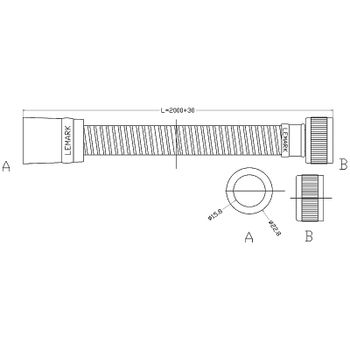 Душевой шланг Lemark LE8045P Прозрачный — фото 2, Душевые шланги