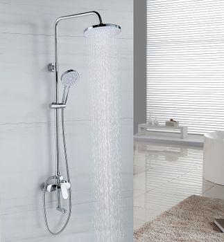 Душевая система Bond B01-9100 Хром — фото 11, Душевые стойки