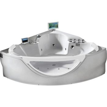 Акриловая ванна Gemy G9025 II O 155x155 с гидромассажем — фото 1, Акриловые ванны