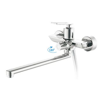 Смеситель для ванны Haiba HB22589 универсальный Хром — фото 3, Смеситель для ванны