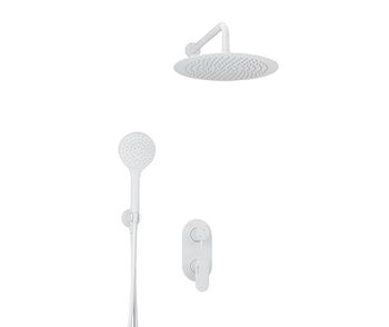 A85155 Встраиваемый комплект для душа с верхней душевой насадкой и лейкой — фото 1, Встраиваемые душевые комплекты