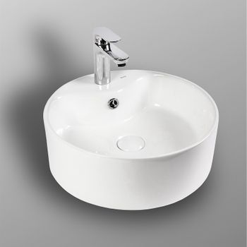 Раковина Bond 41 S03-410 Белая глянцевая — фото 5, Раковины накладные