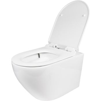 Унитаз Bond Oval F12-10 подвесной с сиденьем Микролифт — фото 4, Подвесные унитазы