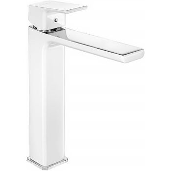 Смеситель для раковины E.C.A. Tiera 104888002EX Белый Хром — фото 1, Смесители для раковины