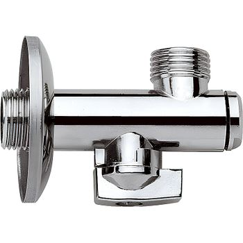 Запорный вентиль Remer 1231212 Хром — фото 1, Комплектующие для туалета