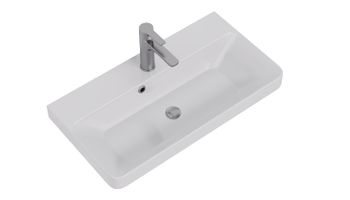 Тумба Luxury, 70 см, подвесная, 1 ящик, серый базальт — фото 9, Тумбы под раковину