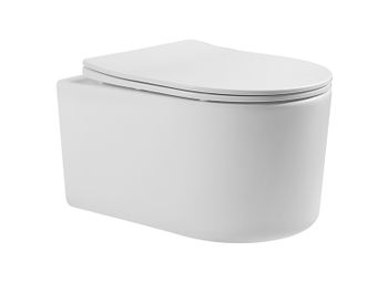 Унитаз-компакт подвесной безободковый AQUATEK МИЯ AQ2004-00 490*370*340 мм, горизонтальный выпуск, т — фото 1, Подвесные унитазы