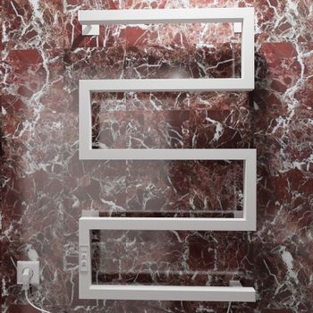 Электрический полотенцесушитель Altasan ШалимарПроф 80x50 ШалимарПроф8050БМ Белый матовый — фото 6, Электрические полотенцесушители