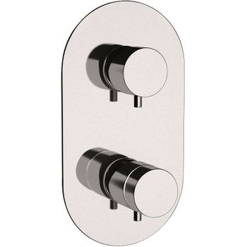 Смеситель для душа Remer Minimal Thermo NT93 с термостатом Хром — фото 1, Смеситель для душа