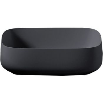 Раковина-чаша Artceram Cognac Quadro 56 COL009 17 00 Черная матовая — фото 1, Раковины накладные