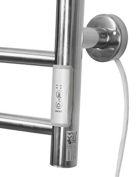 Электрический полотенцесушитель Domoterm Классик DMT 109-10 50x86 TBOX EK R Хром — фото 2, Электрические полотенцесушители