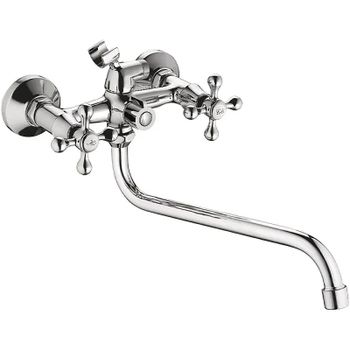 Смеситель для ванны Ledeme H08 2308L универсальный Хром — фото 1, Смеситель для ванны