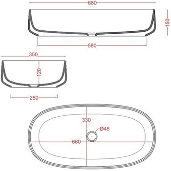 Раковина-чаша Artceram Cognac 68 COL005 12 00 Giallo zinco — фото 2, Раковины накладные