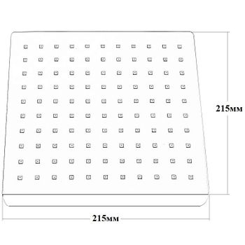 Верхний душ Bond Cube B02-9988 Черный матовый — фото 6, Верхние души
