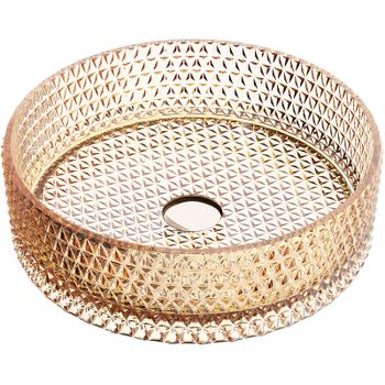 Раковина-чаша Ceramicanova Cristal 36 CN6058 Бежевая — фото 1, Раковины накладные