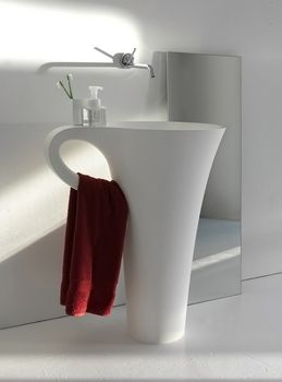 Раковина Artceram Cup 70 OSL004 01 00 Белая — фото 3, Раковины напольные