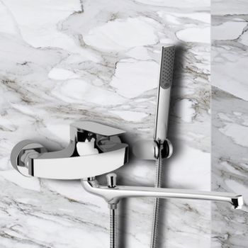 Смеситель для ванны Remer Infinity I49 универсальный Хром — фото 2, Смеситель для ванны