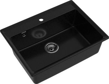 Товар: GRANFEST Мойка LEVEL 660 1-чаша 660*500мм черный арт.GF- - фото 1 GRANFEST Мойка LEVEL 660 1-чаша 660*500мм черный арт.GF- — фото 1, Кухонные мойки